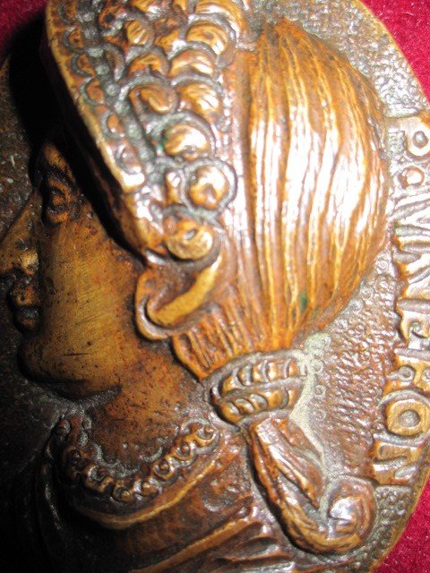 Octavie, épouse De Néron. Médaille Uniface En Bronze Du XVIe Siècle-photo-6