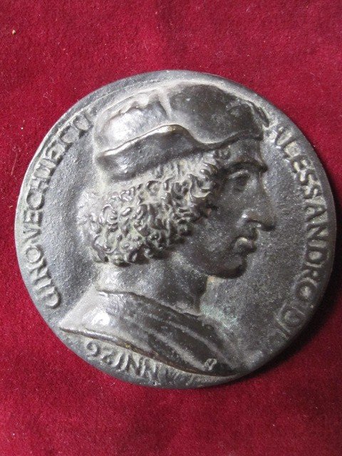 Alessandro De Gino Vechietti. Médaille De Bronze Renaissance-photo-2