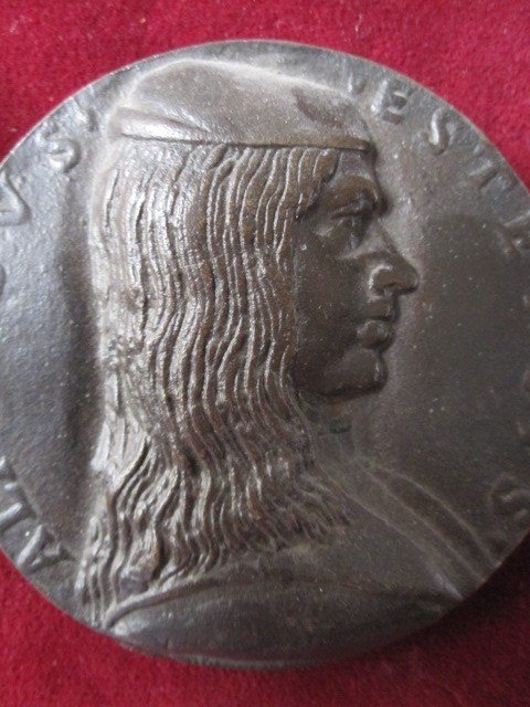 Alfonso Estensis, Duc De Ferrare. Fonte Tardive De La Médaille Nicolai Florentino De 1493-photo-2
