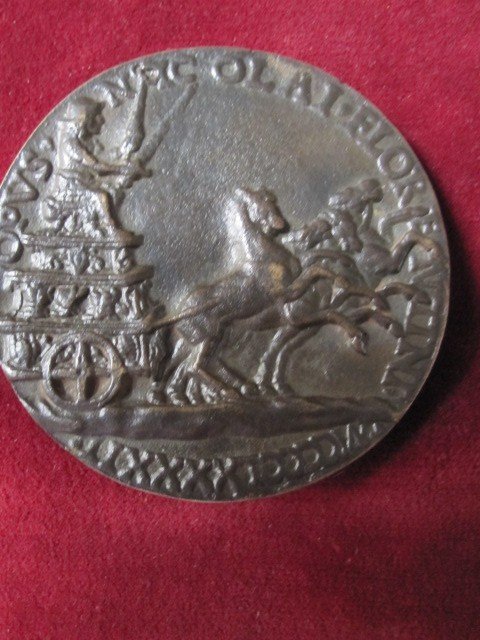 Alfonso Estensis, Duc De Ferrare. Fonte Tardive De La Médaille Nicolai Florentino De 1493-photo-5