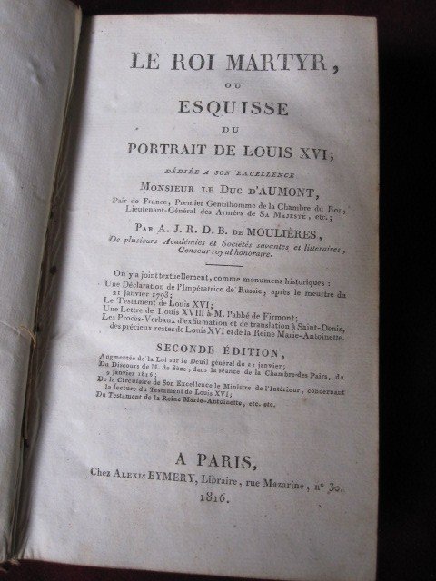 Collection De Pièces Pour l'Histoire. Famille Royale 1814-1820-photo-3