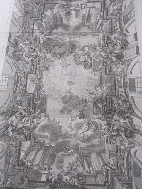 Plafond De l'église Des Jésuites à Rome. Peinture Du Célèbre Architecte Et Peintre Andrea Pozzo-photo-2