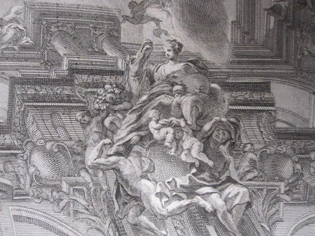Plafond De l'église Des Jésuites à Rome. Peinture Du Célèbre Architecte Et Peintre Andrea Pozzo-photo-4