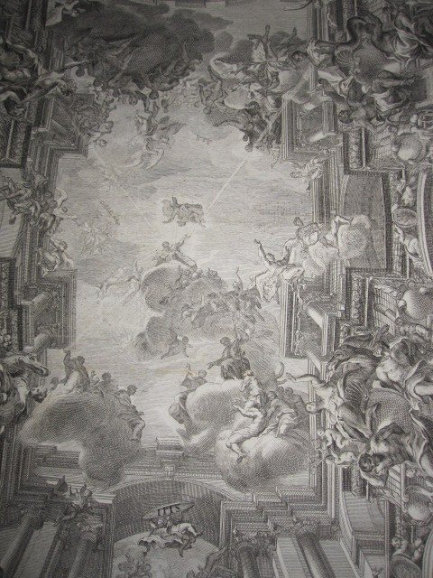 Plafond De l'église Des Jésuites à Rome. Peinture Du Célèbre Architecte Et Peintre Andrea Pozzo-photo-1
