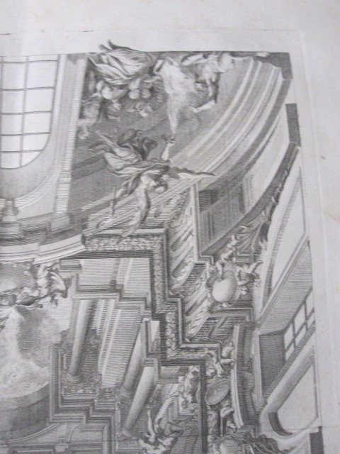 Plafond De l'église Des Jésuites à Rome. Peinture Du Célèbre Architecte Et Peintre Andrea Pozzo-photo-2