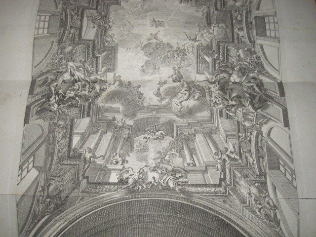 Plafond De l'église Des Jésuites à Rome. Peinture Du Célèbre Architecte Et Peintre Andrea Pozzo-photo-4