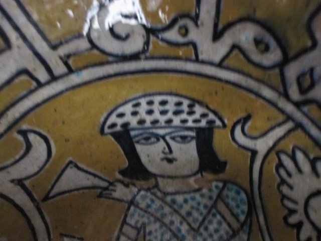 Persian Bowl In Polychrome Ceramic From The Qajar Period. Nineteenth Century-photo-3