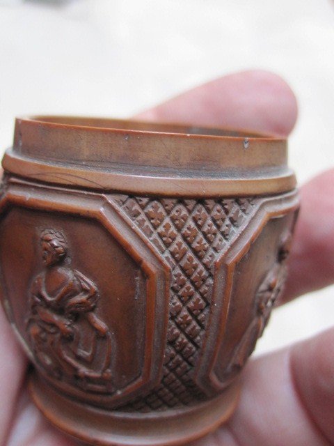 Two Beautiful Pieces Of Carved Corozo From The 18th Century-photo-5