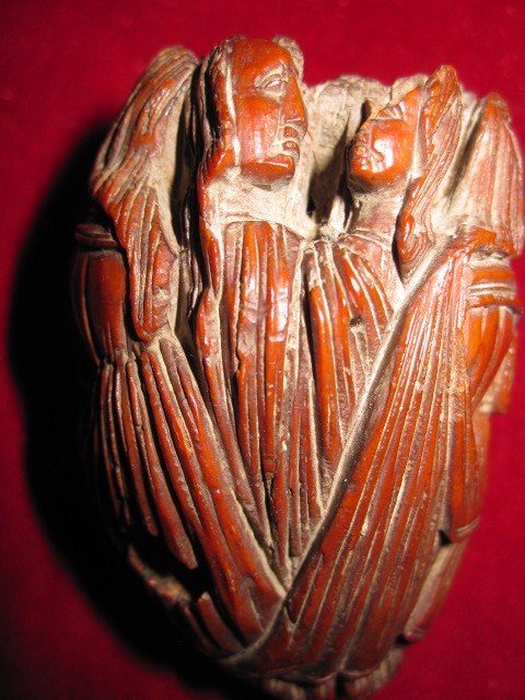 Two Beautiful Pieces Of Carved Corozo From The 18th Century-photo-7