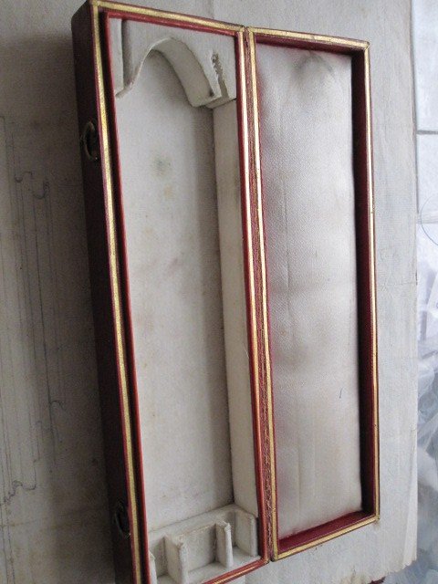 Etui Réalisé En Mosaïque De Cuir Marocain. Magnifique Travail De Relieur Du Début Du 19ème Sièc-photo-4