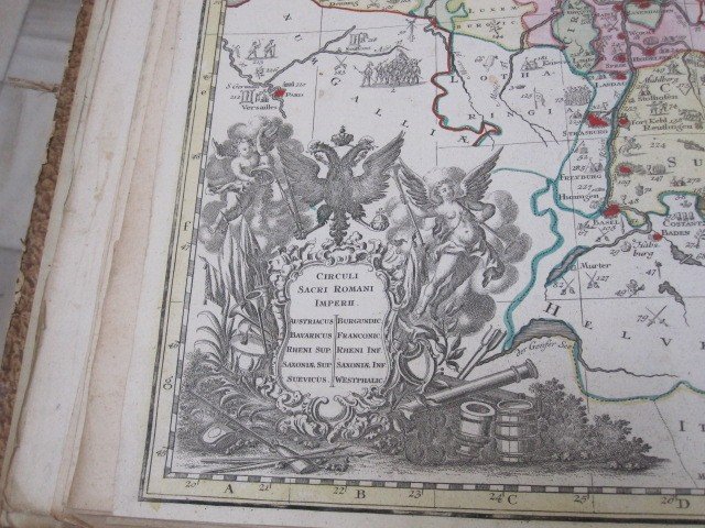 Carte Historique De l'Empire Romain Germanique. Par Matthieu Setter. Siècle XVIII-photo-4