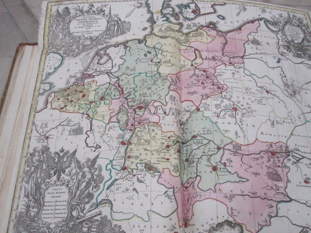 Carte Historique De l'Empire Romain Germanique. Par Matthieu Setter. Siècle XVIII-photo-1