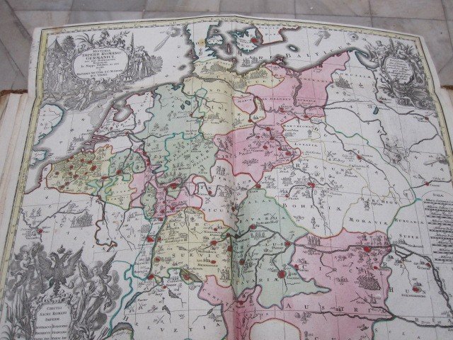 Carte Historique De l'Empire Romain Germanique. Par Matthieu Setter. Siècle XVIII