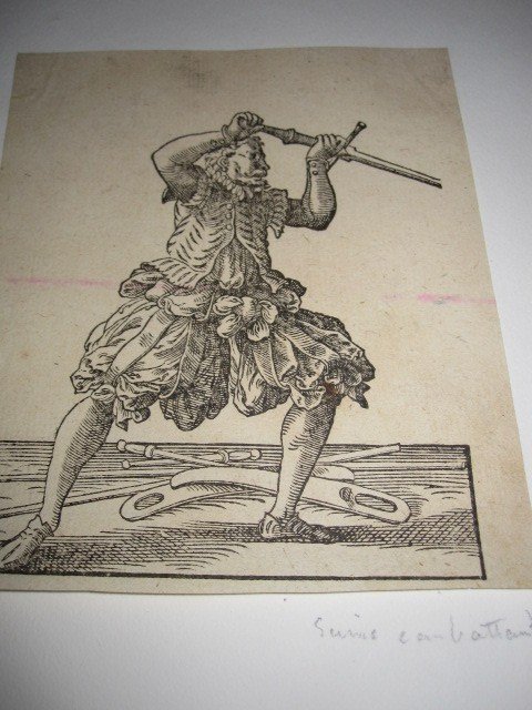 Soldiers. Three Xylographic Engravings From The Sixteenth Century-photo-8