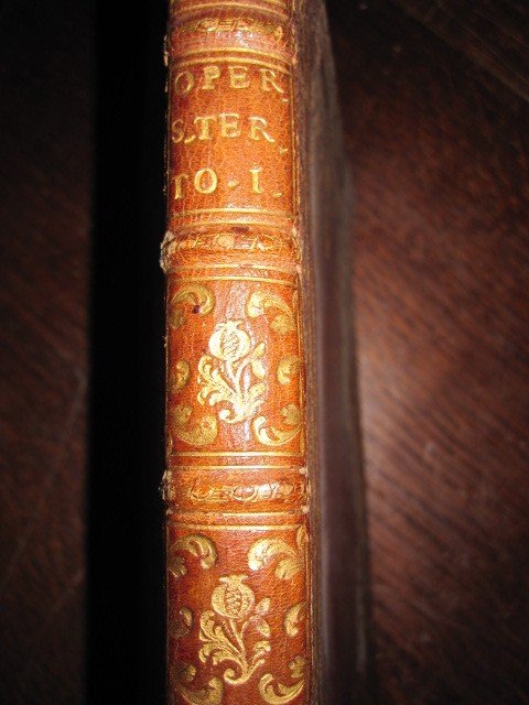 Baroque Binding In Red Morocco. Works Of Santa Teresa.first Volume 1707-photo-4