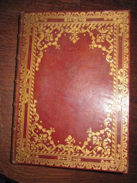 Baroque Binding In Red Morocco. Works Of Santa Teresa.first Volume 1707-photo-5