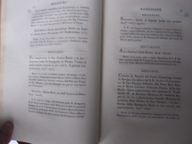 Vie De l'Imprimeur Bodoni Et Catalogue De Ses éditions. Parme : Imprimerie Ducale 1816-photo-3