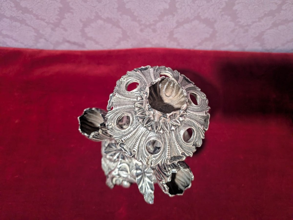 Colonial Toothpick Holder In Sterling Silver. Peru Or Bolivia Century XIX-photo-3