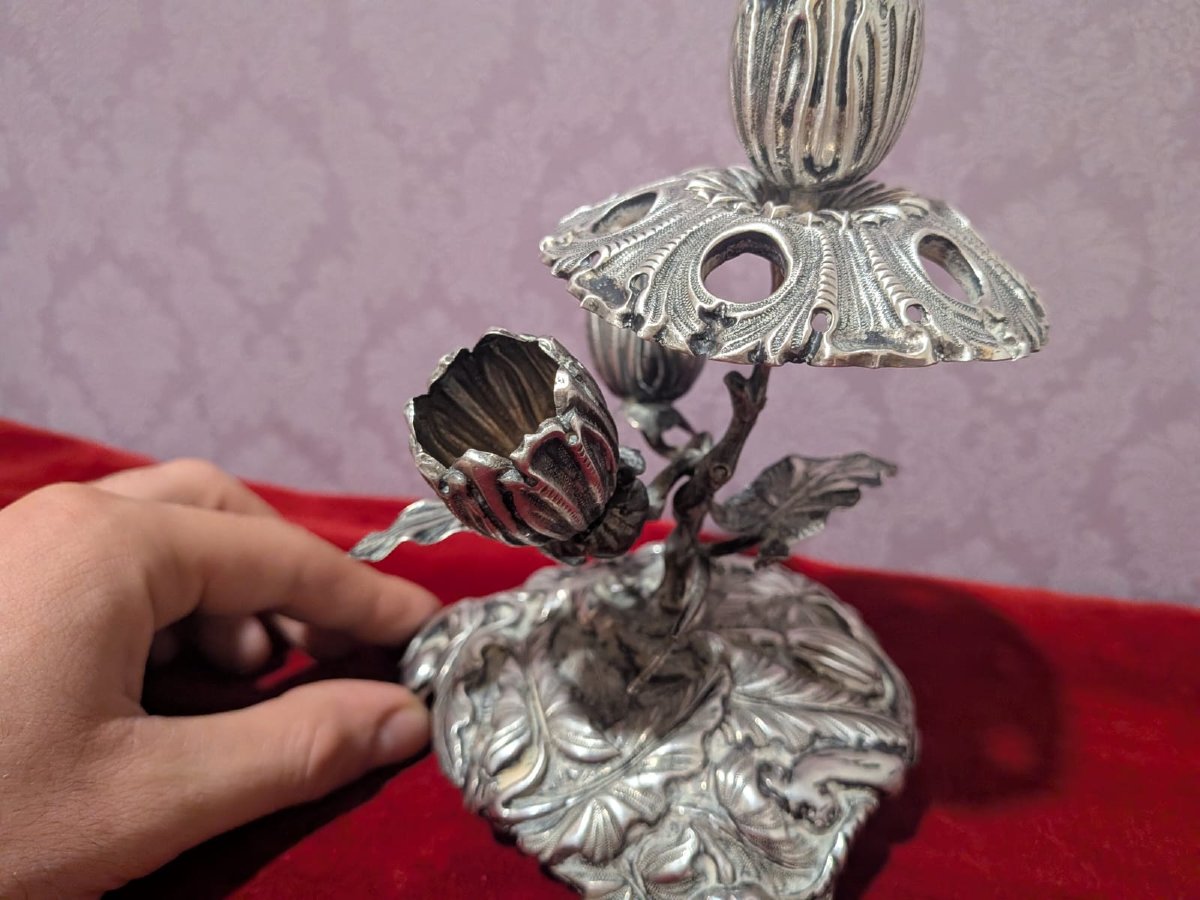 Colonial Toothpick Holder In Sterling Silver. Peru Or Bolivia Century XIX-photo-4