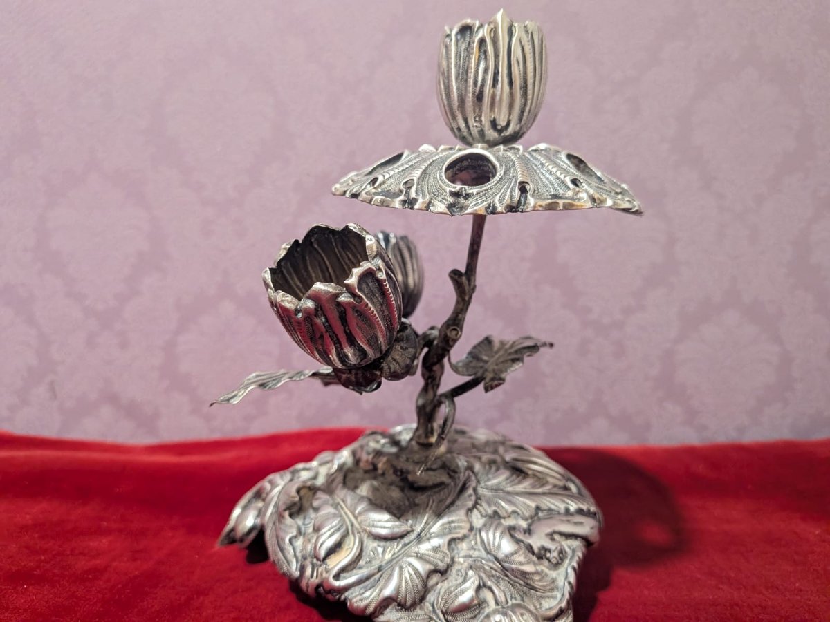 Colonial Toothpick Holder In Sterling Silver. Peru Or Bolivia Century XIX-photo-1