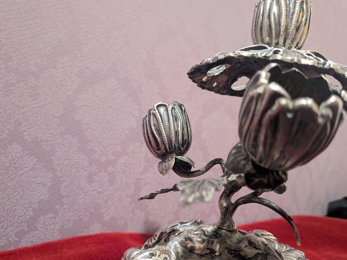 Colonial Toothpick Holder In Sterling Silver. Peru Or Bolivia Century XIX-photo-4
