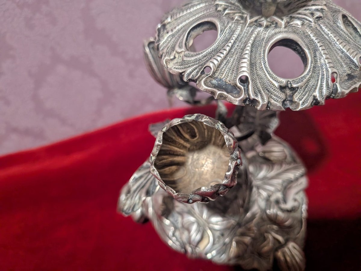 Colonial Toothpick Holder In Sterling Silver. Peru Or Bolivia Century XIX-photo-5