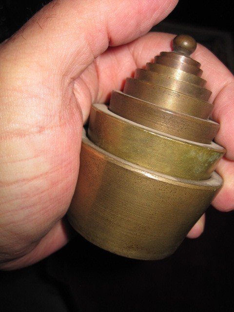 Jeu De Poids Pour Pharmacie Ou Orfèvre. Fin S. XIXème En Bronze Ou Laiton-photo-5