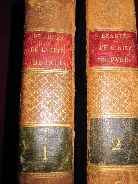 Beautés Historiques De Paris. 1822. 2 Volumes, Avec Plan Et Gravures.-photo-4