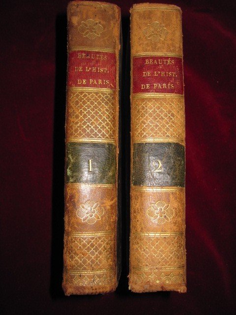 Beautés Historiques De Paris. 1822. 2 Volumes, Avec Plan Et Gravures.-photo-5
