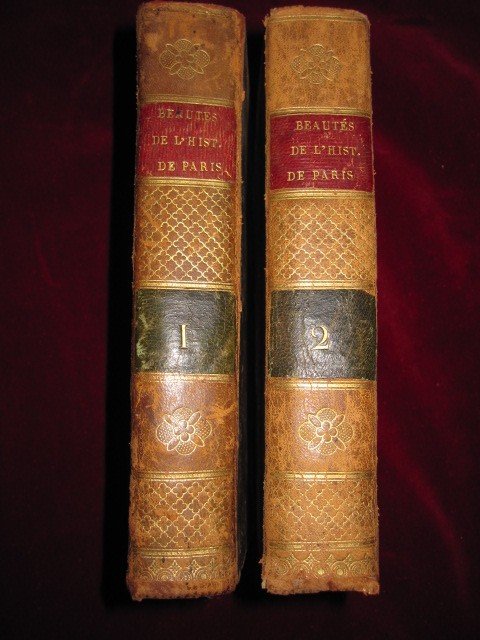 Historic Beauties Of Paris. 1822. 2 Volumes, With Plan And Engravings.-photo-5