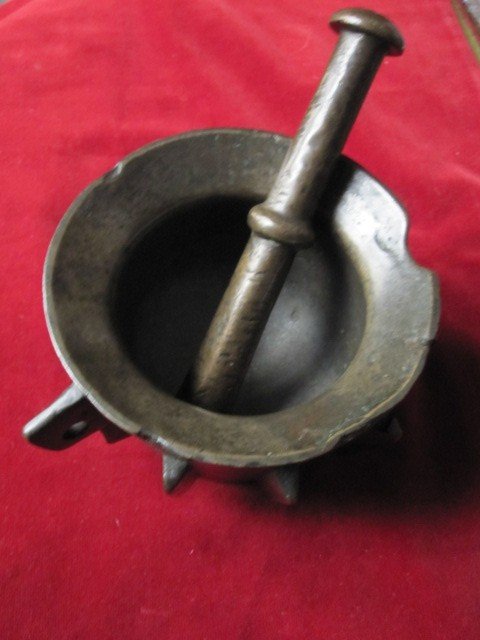Moorish Type Pharmacy Mortar. 14th Or 15th Century Large Size: 10 X 16 Cm-photo-4
