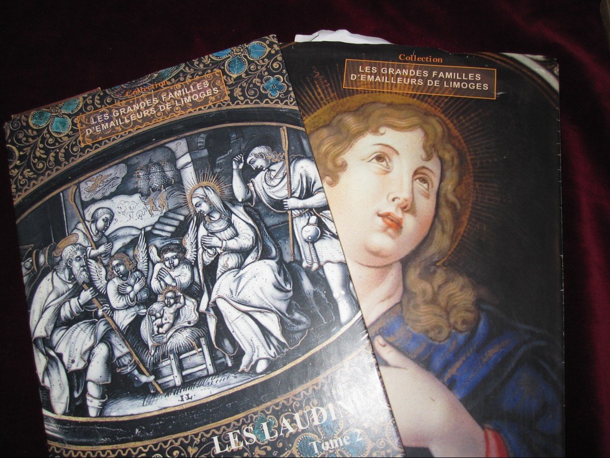Jacques I Laudin: 3 Limoges Enamels: Saint Andrew, Saint Thaddeus And Saint Paul. 17th Century-photo-4