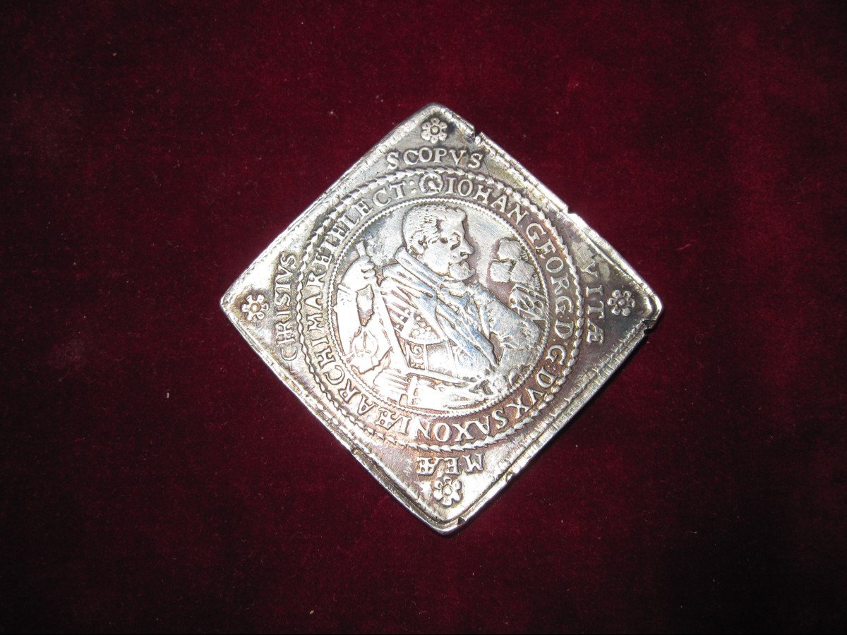 Doppeltalerklippe Saxe 1630. Taler Double Poids : 56 Grammes. Très Rare