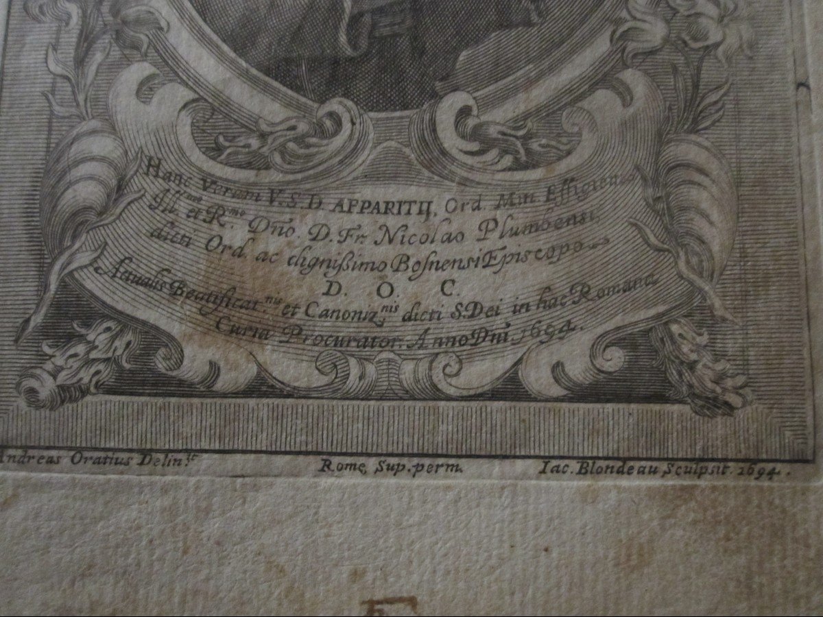 5 Gravures Du S. XVII Et XVIII. Calvin, Newton Et 3 Autres Personnages-photo-2