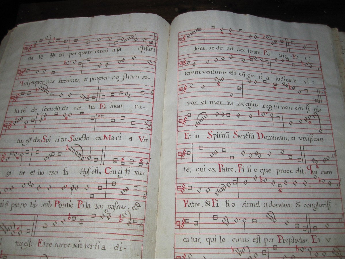 Notebook Of Sacred Music Scores. 18th Century Manuscripts-photo-4