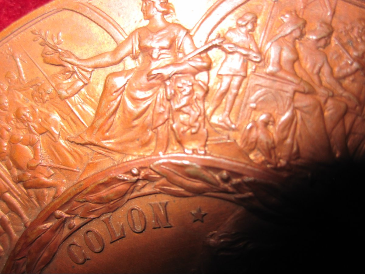 Christopher Columbus. Fourth Centenary Of The Discovery Of The Americas. 1492–1892. Medal -photo-3