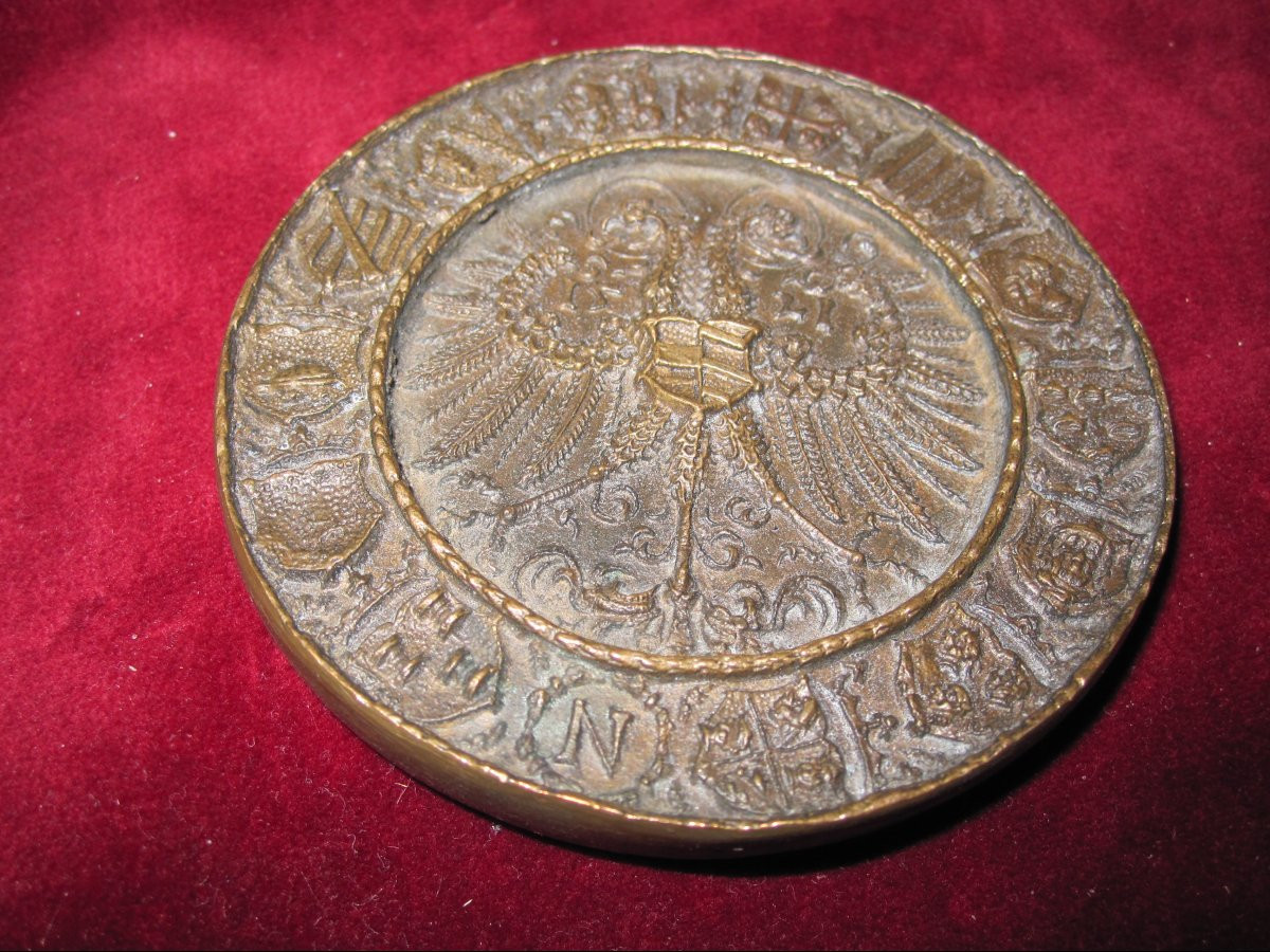 Medal Dedicated To Emperor Charles V By The City Of Nuremberg. 1521-photo-5