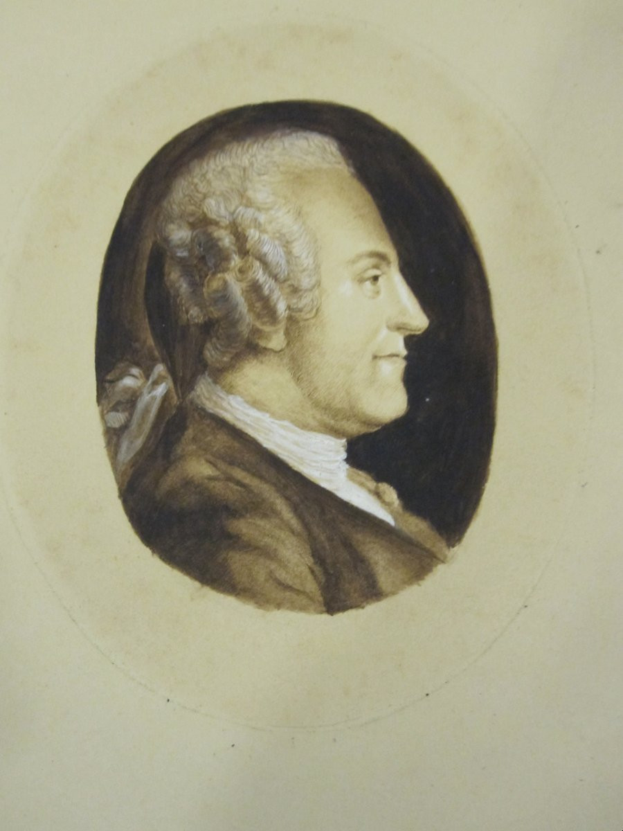 Collection Of Portraits. 2 Drawings And 7 Engravings. 18th And 19th Centuries. -photo-3