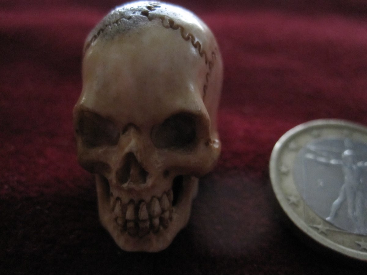 Petit memento mori en os. XIXe siècle-photo-5