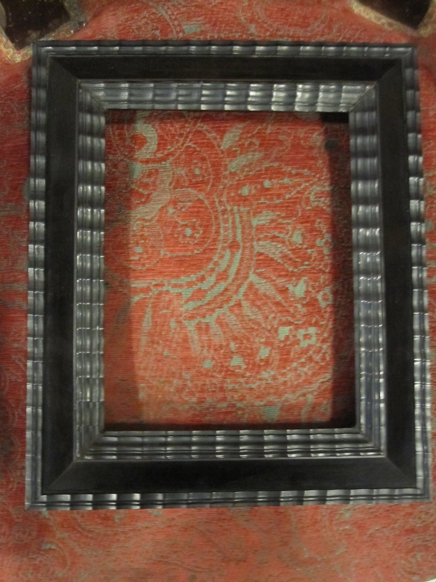 Cadre hollandais bouclé du XVIIe siècle-photo-8