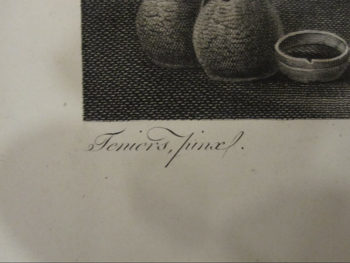 L'Alchimiste. Gravure d'après l'œuvre de Teniers, réalisée par Pérée-photo-2