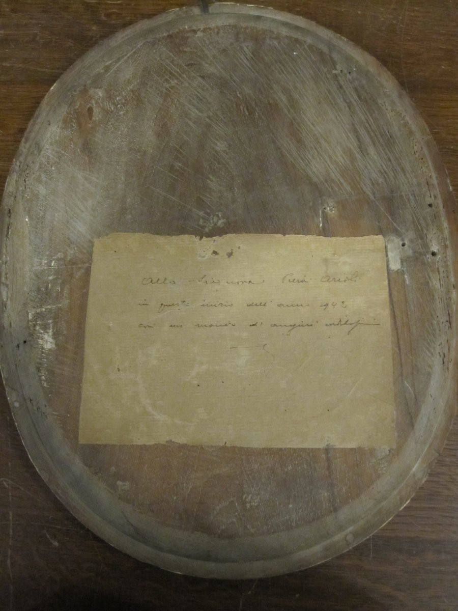 Baptism Of Christ. 18th-century Relief In Carved And Gilded Wood-photo-5