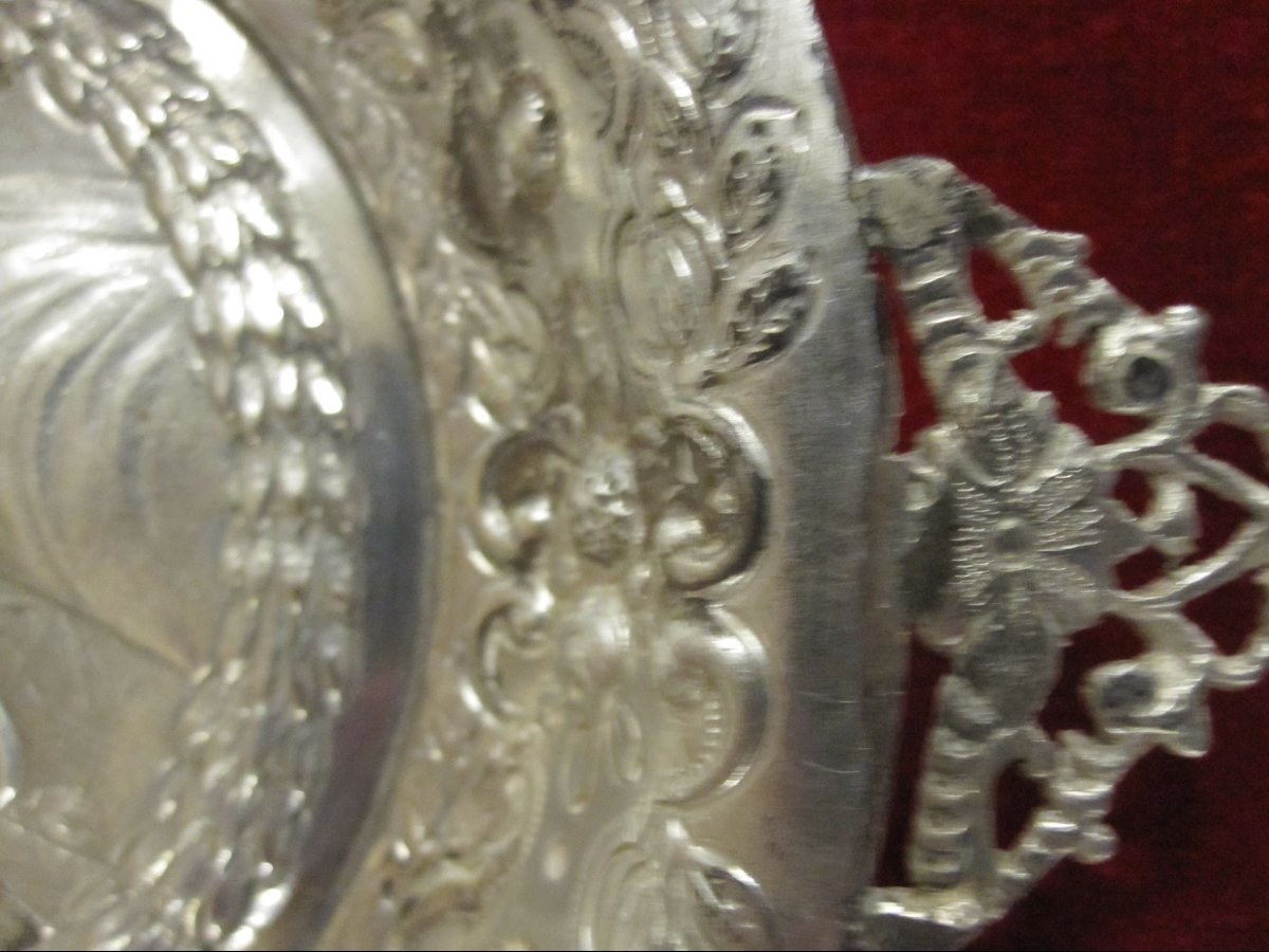 Silver Bowl, Chased And Embossed With A Bust Of Andrea Doria. Italy, 17th Or 18th Century-photo-3