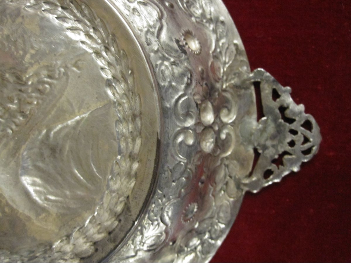 Silver Bowl, Chased And Embossed With A Bust Of Andrea Doria. Italy, 17th Or 18th Century-photo-5