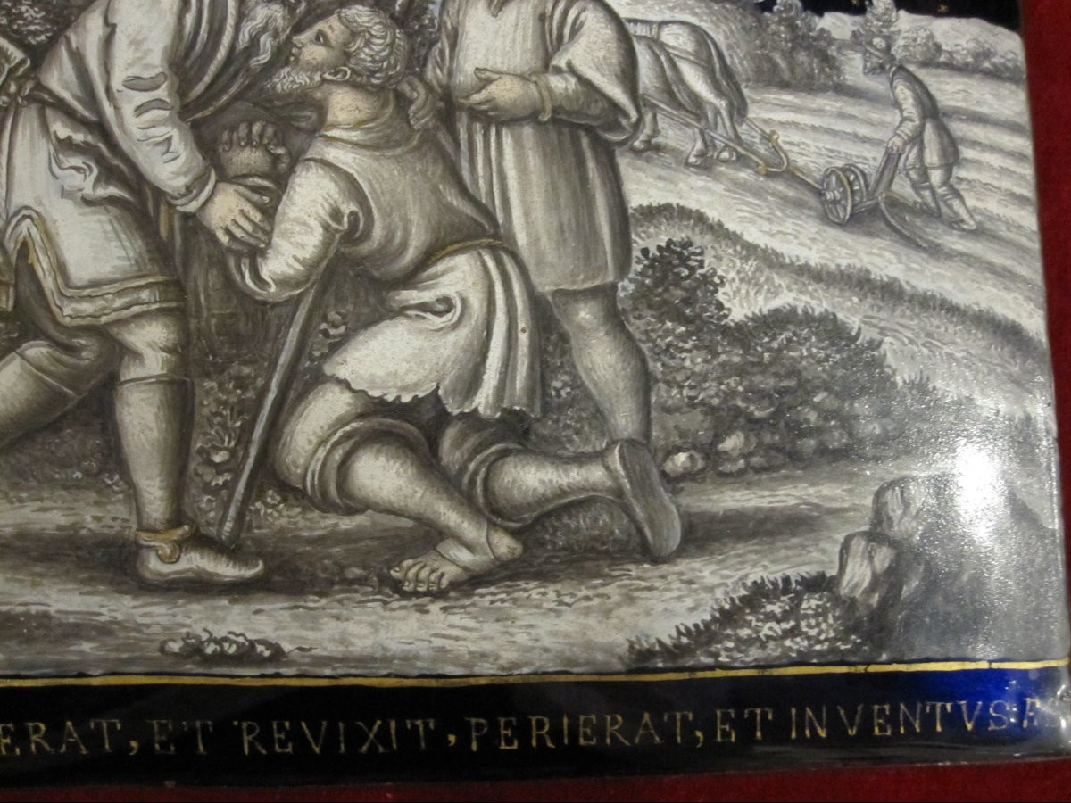 Le Retour du Fils Prodigue. Émail de Limoges du XVIe siècle-photo-4