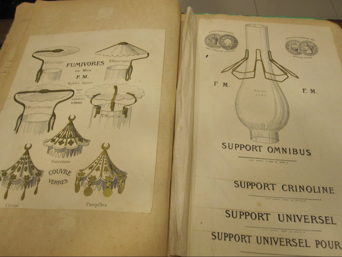 Catalog Of Lampshades From The Mid-19th Century. 65 Models Made Using Different Techniques.-photo-2