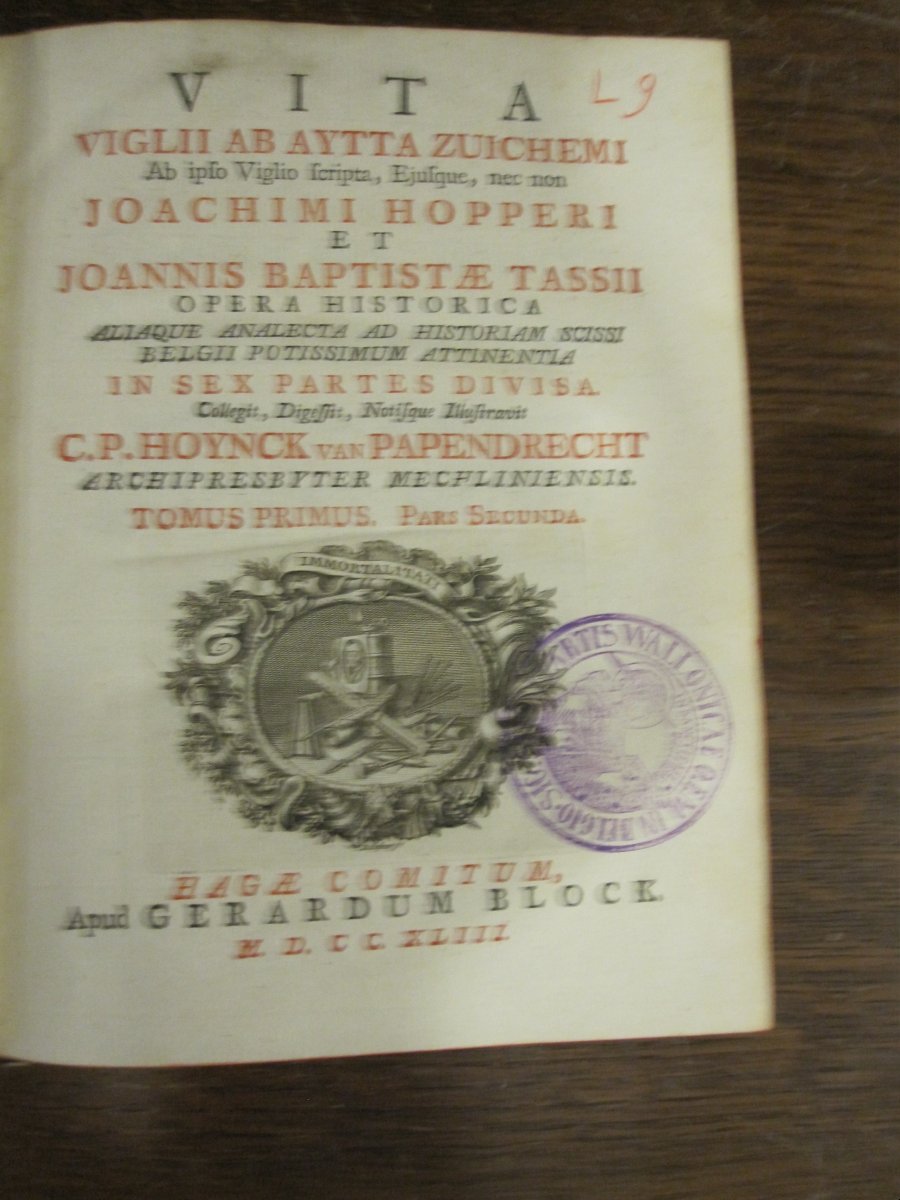 Analecta Belgica. Vita Viglii ab Ayta Zuihemi. 6 volumes magnifiquement reliés-photo-2