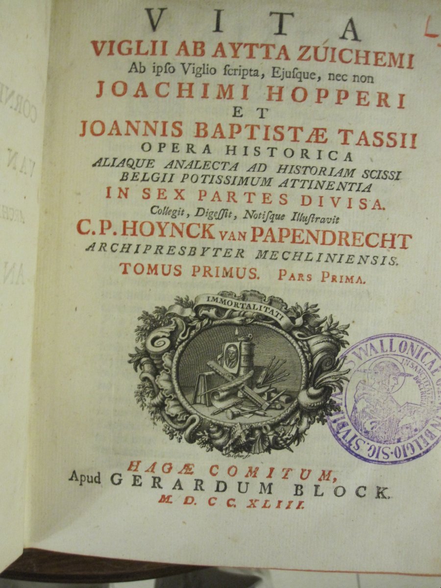 Analecta Belgica. Vita Viglii ab Ayta Zuihemi. 6 volumes magnifiquement reliés-photo-1