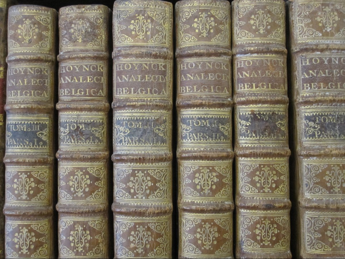 Analecta Belgica. Vita Viglii ab Ayta Zuihemi. 6 volumes magnifiquement reliés