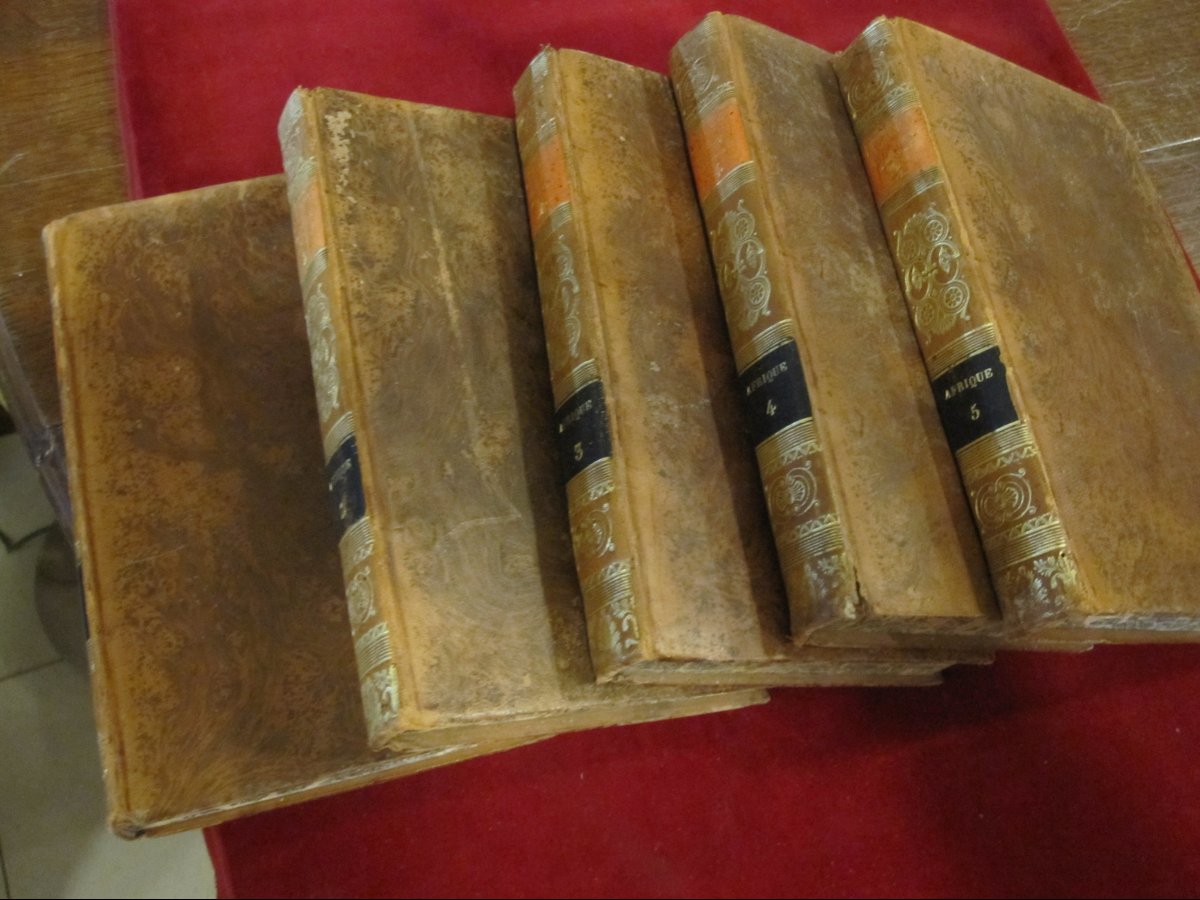 J.F. de la Harpe. Voyages. Afrique en 5 volumes. 1830. Avec une carte.-photo-4